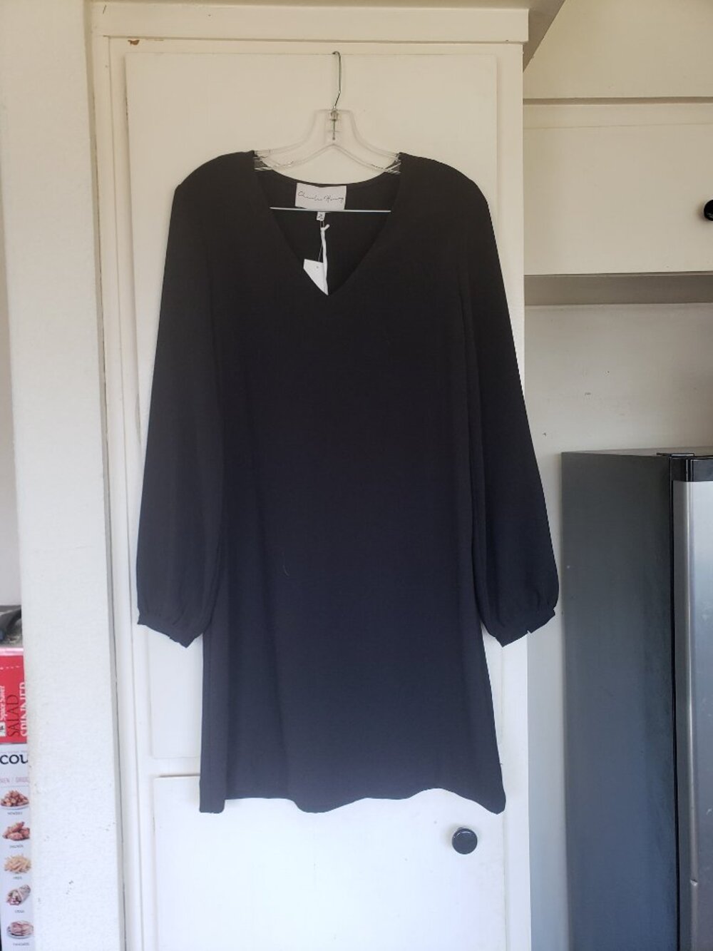 Chandler Henry Black Blouse Dress Size Medium